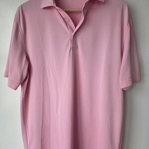 Peter Millar Pink Golf Polo Shirt Wolf Creek Size Medium